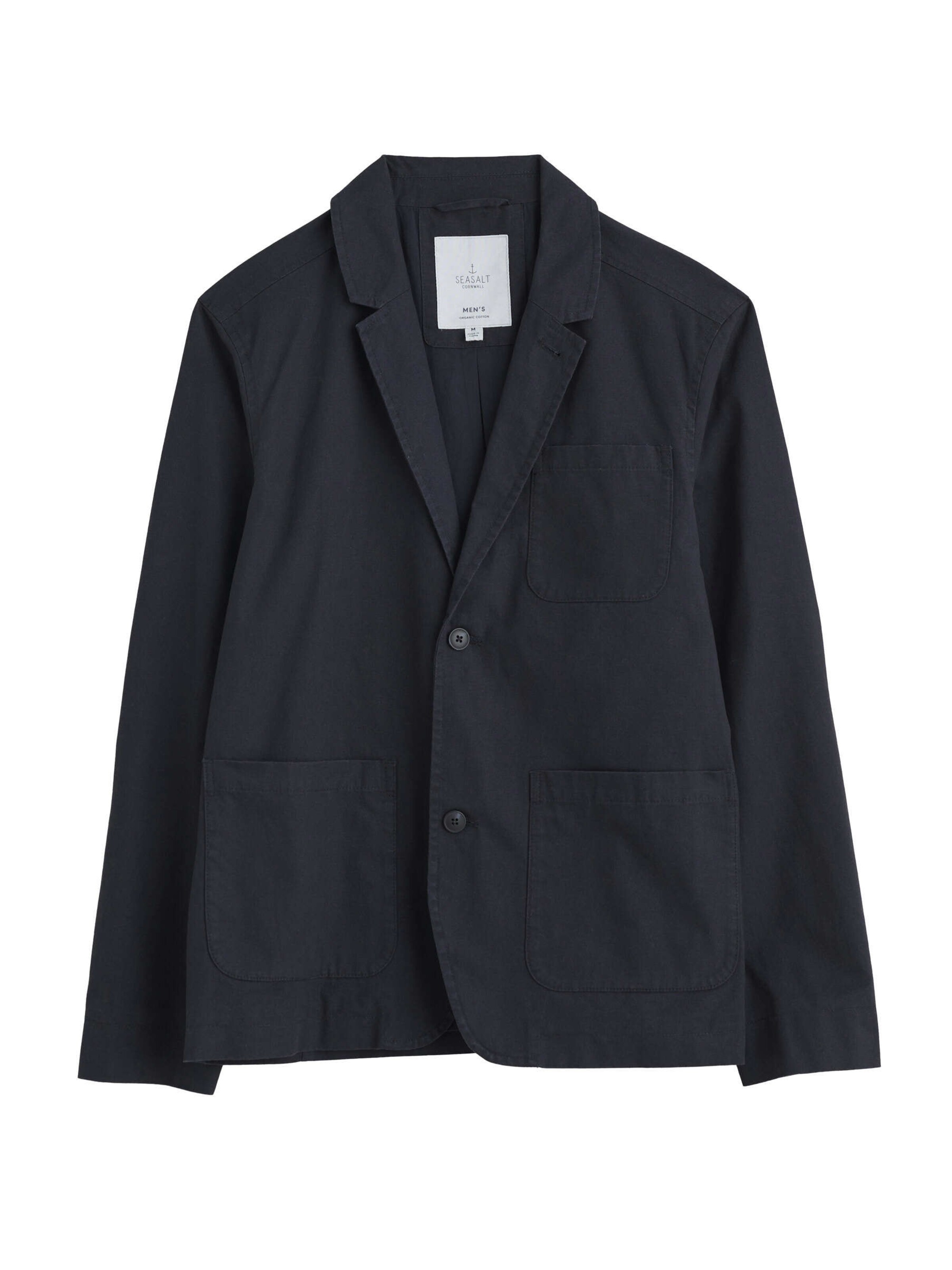 Seasalt Cornwall Klasický střih Sako 'Towen' – modrá: přední strana