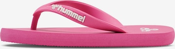 Claquettes / Tongs Hummel en rose : devant