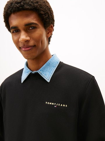 Tommy Jeans Mikina – černá