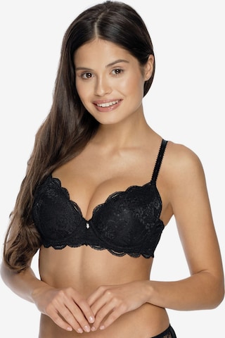 VIANIA T-Shirt BH 'Ava' in Schwarz: Vorderseite