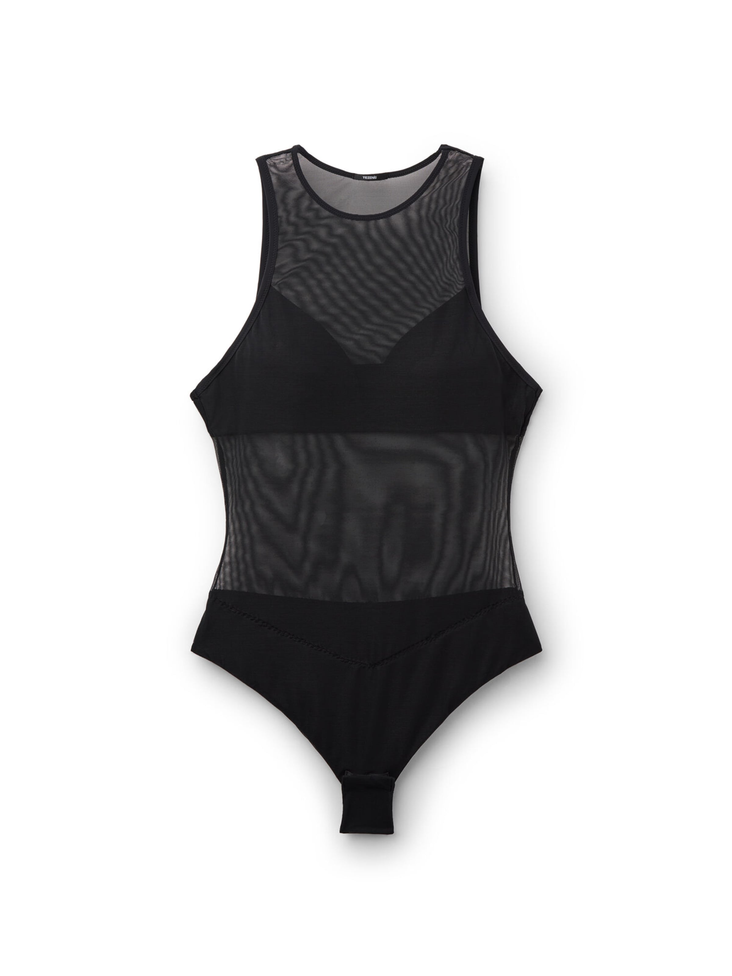 Tezenis Body in Schwarz: Vorderseite