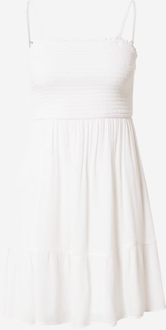 HOLLISTER Лятна рокля в бяло: отпред