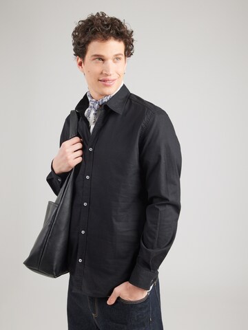 s.Oliver Средняя посадка Рубашка в Черный: спереди