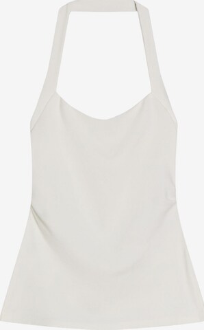 Bershka Top | bela barva: sprednja stran