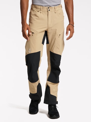 Haglöfs Regular Outdoor Pants 'Rugged Standard' in Beige: front