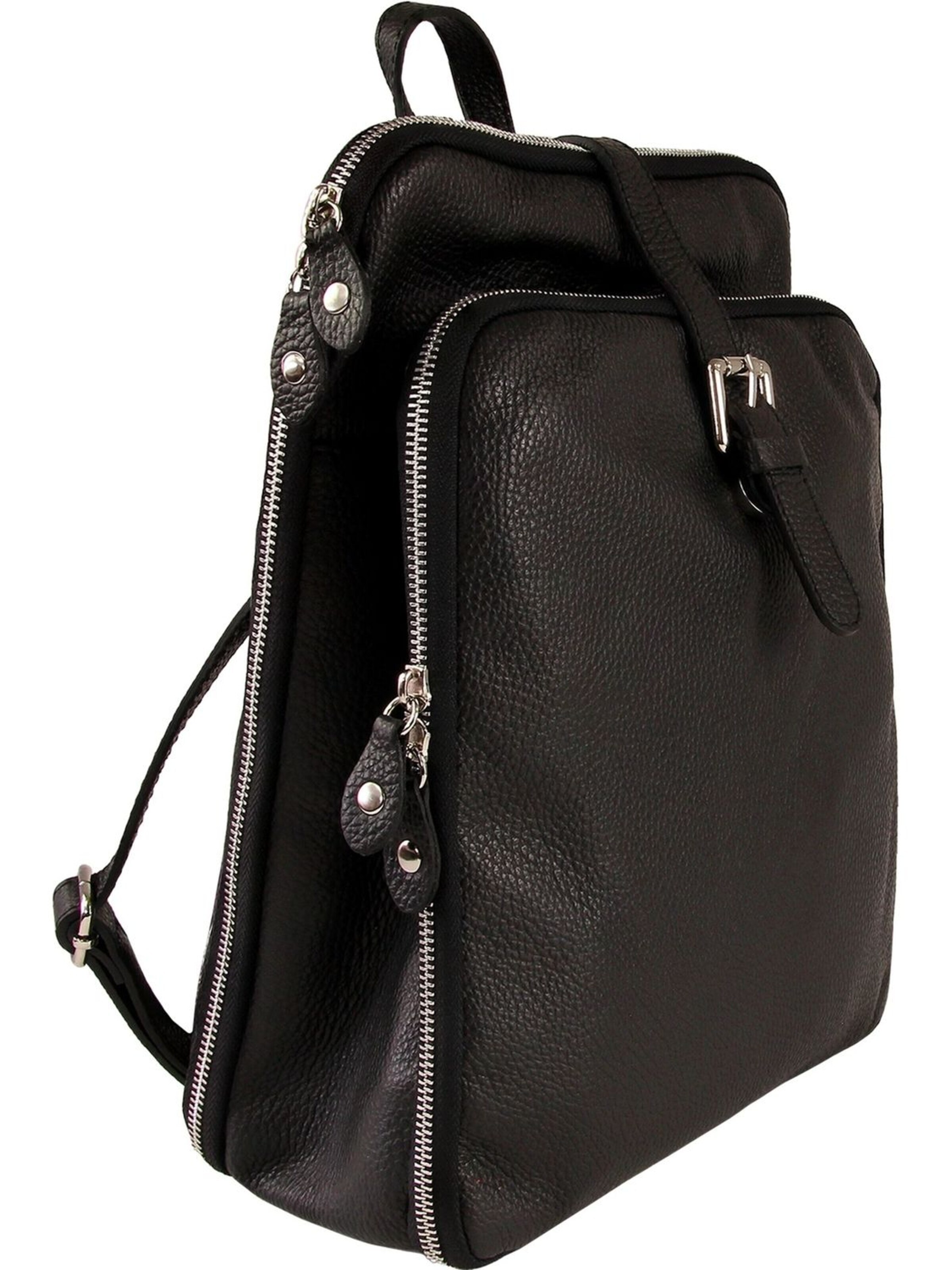 Toscanto Backpack in Black: front