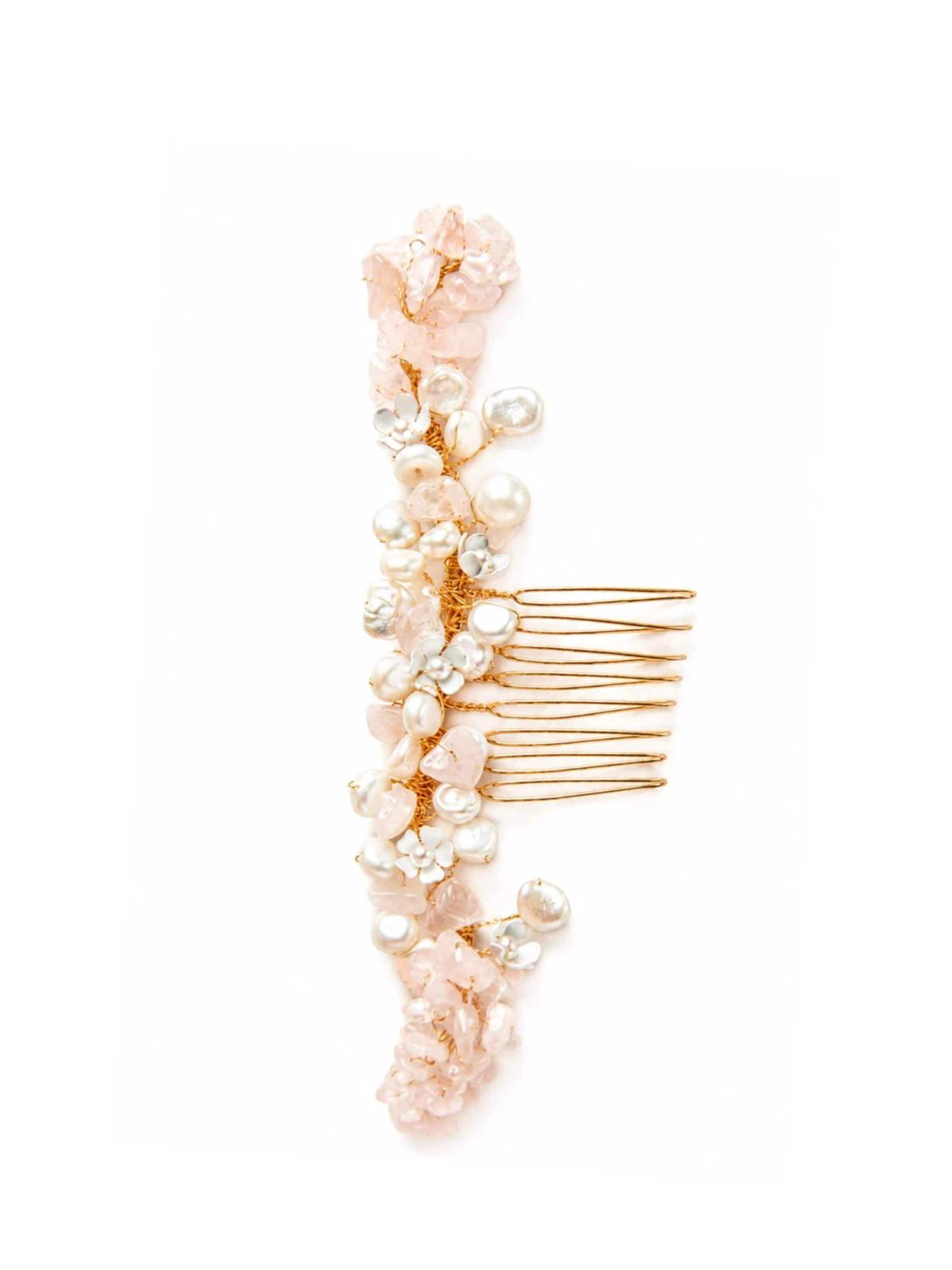 Sally Jane Bridal Haarschmuck 'Gaia'‌‌‌‌‌‌ in Gold: Vorderseite