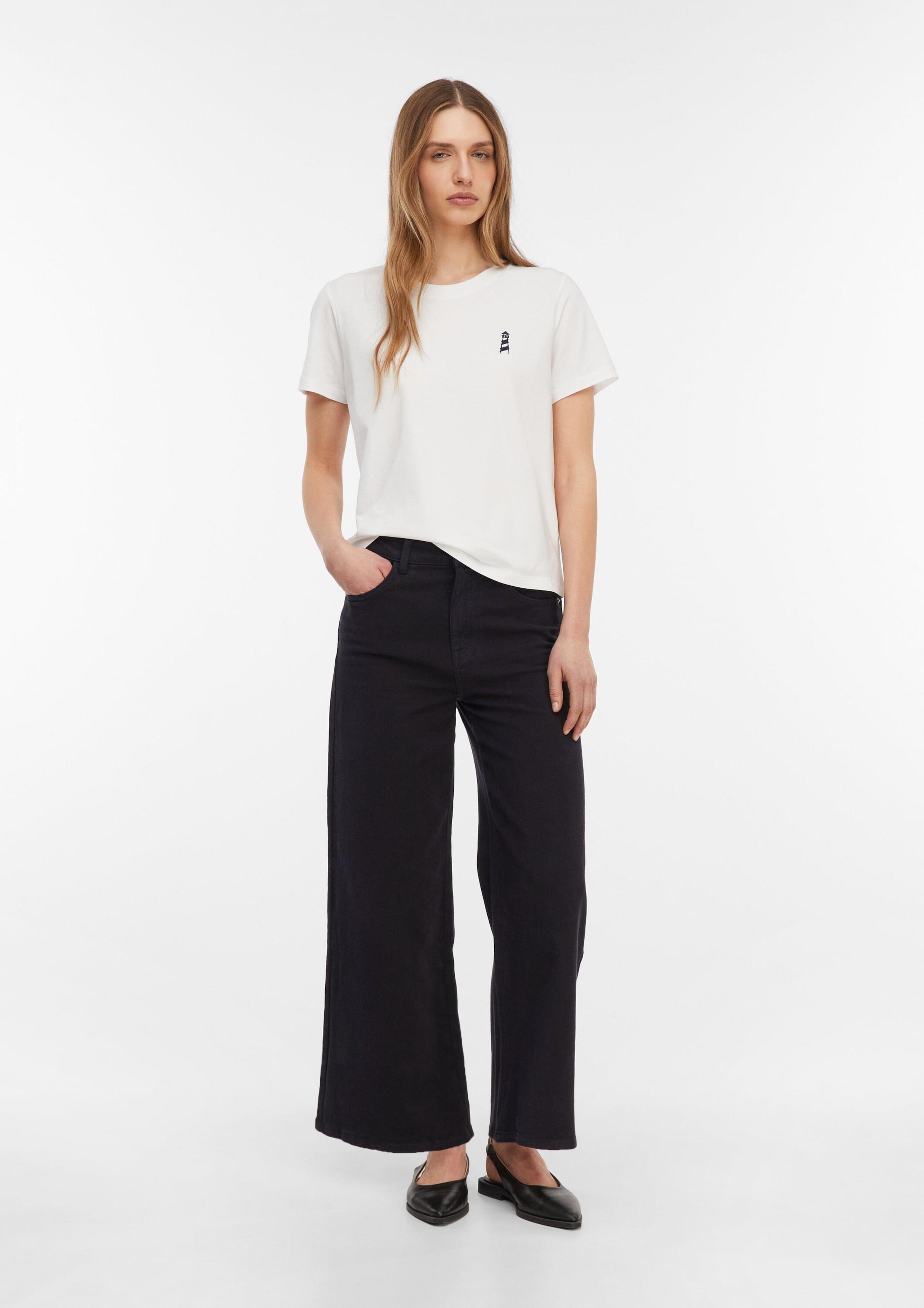 T-shirt COMMA en blanc