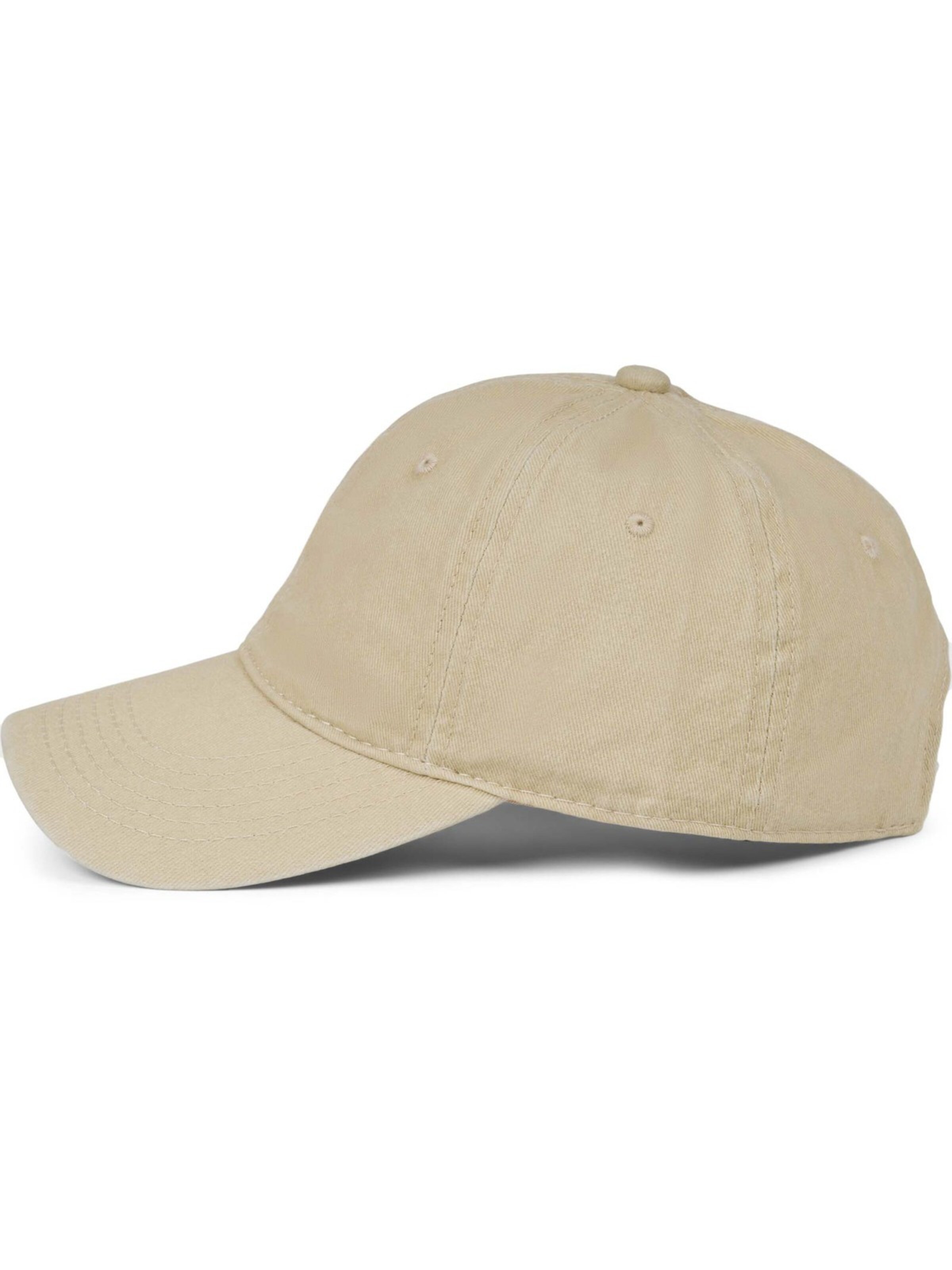 styleBREAKER Cap 'Vintage Cap in washed Optik' in Beige