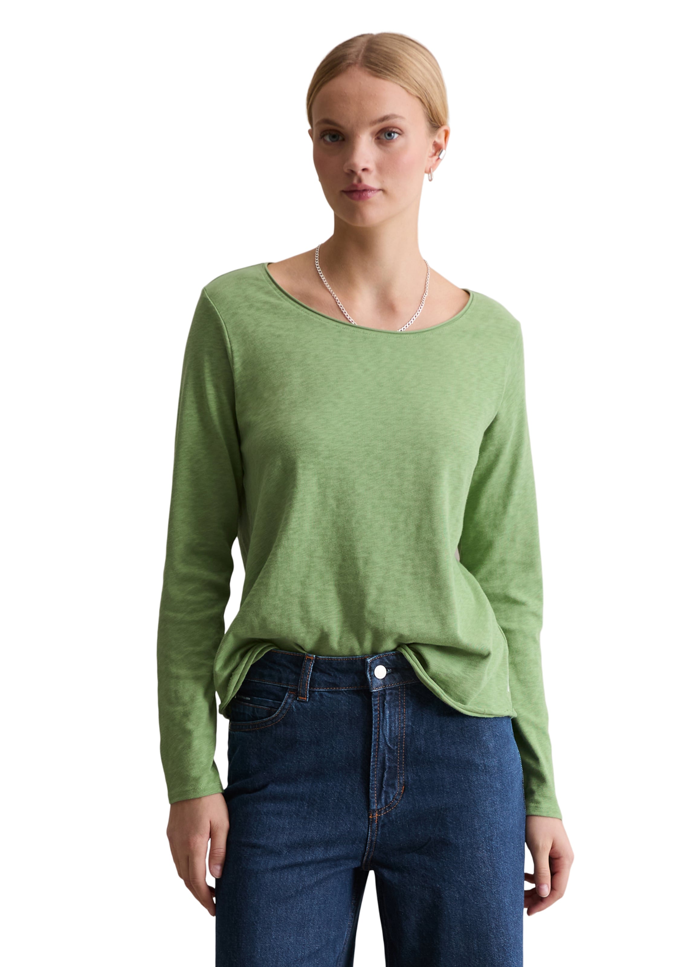 Marc O'Polo DENIM Shirt in Green: front