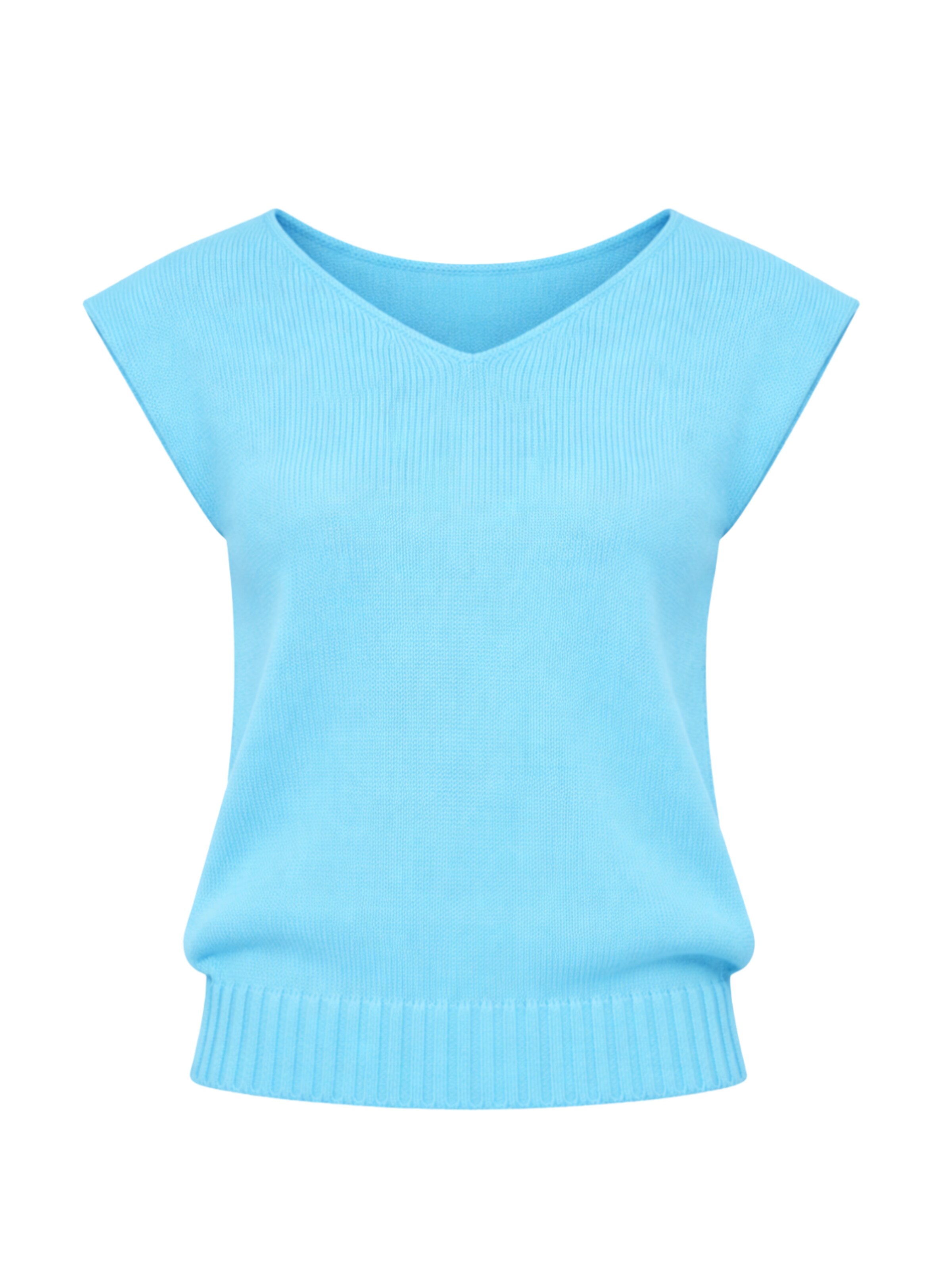 Süel knitwear - Top de punto 'Carlos' en azul: frente