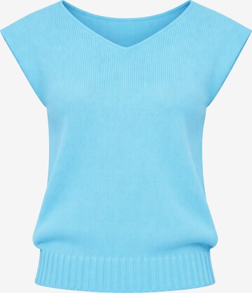 Süel knitwear - Top de punto 'Carlos' en azul: frente