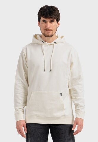 Oldskull Sweatshirt 'Plain Basic' in Wit: voorkant