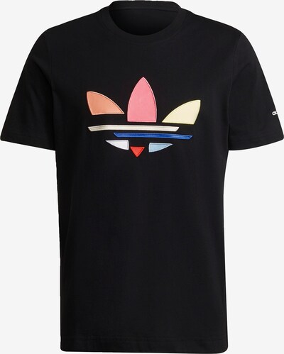 ADIDAS ORIGINALS T-Shirt in blau / apricot / pink / schwarz / weiß, Produktansicht