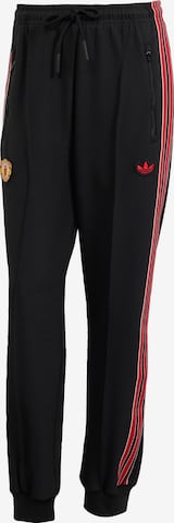 ADIDAS ORIGINALS - regular Pantalón deportivo 'Manchester United Terrace Icons' en negro: frente