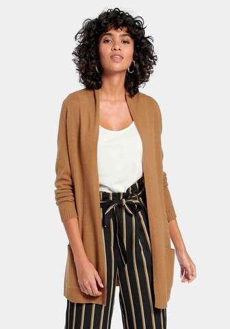 include Knit Cardigan in Brown: front