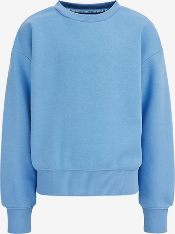 Sweat-shirt WE Fashion en bleu : devant