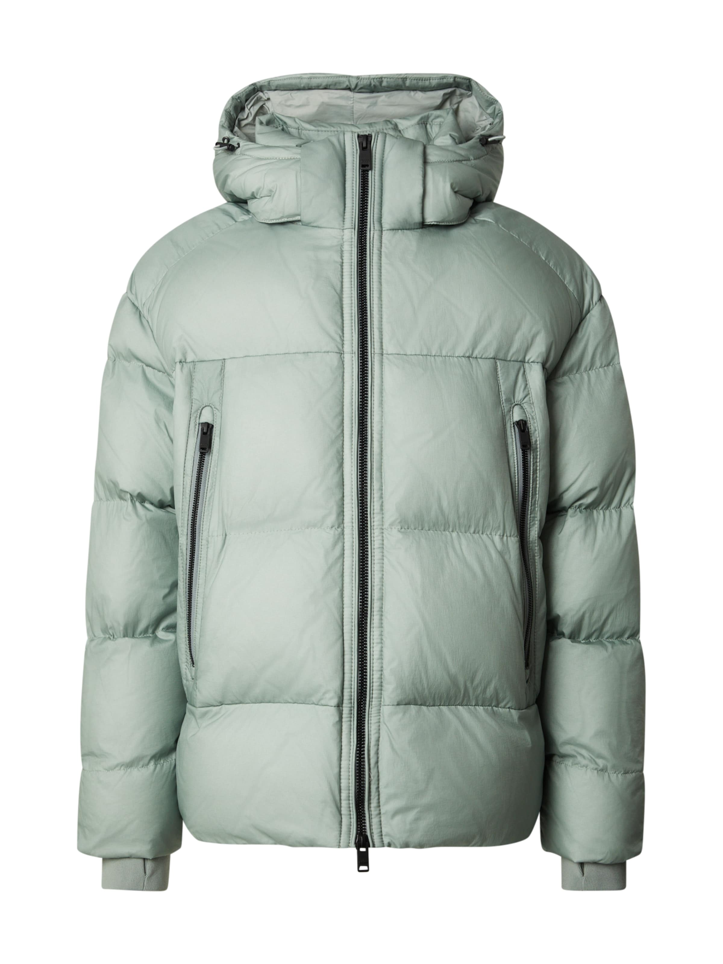 BOSS Зимно яке 'Orbok' в зелено: отпред