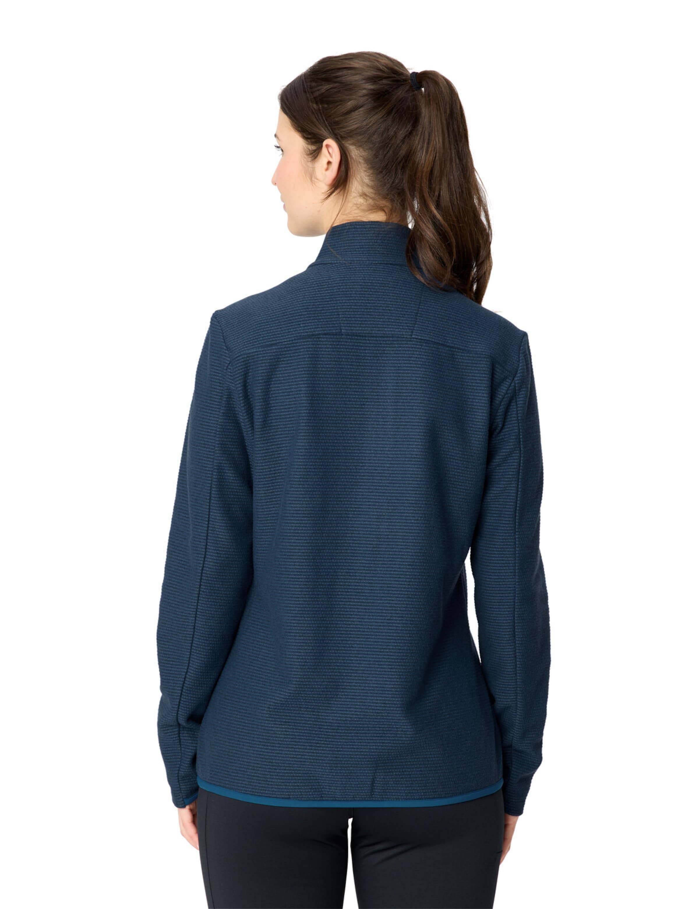 VAUDE Functionele fleece jas 'Strathcona' in Blauw