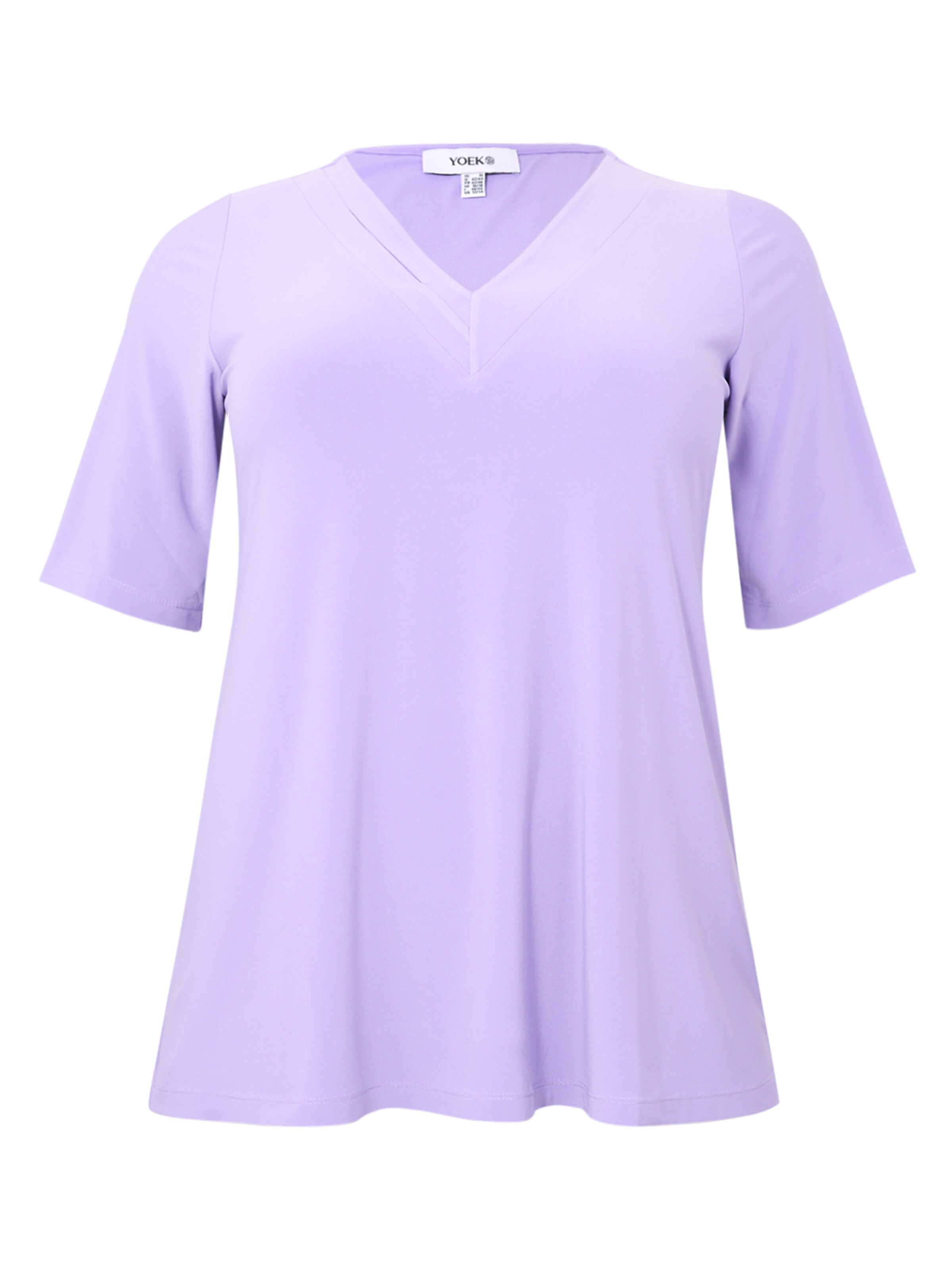 YOEK Shirt in Lila: voorkant