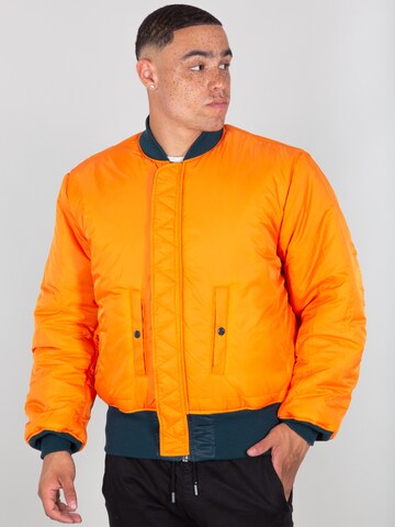 ALPHA INDUSTRIES Prechodná bunda 'MA-1' - Modrá