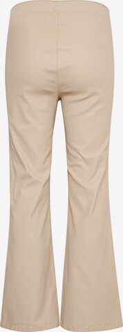 Cream Flared Broek 'Tania' in Beige