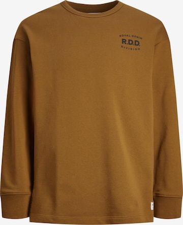 Sweat-shirt R.D.D. ROYAL DENIM DIVISION en marron : devant