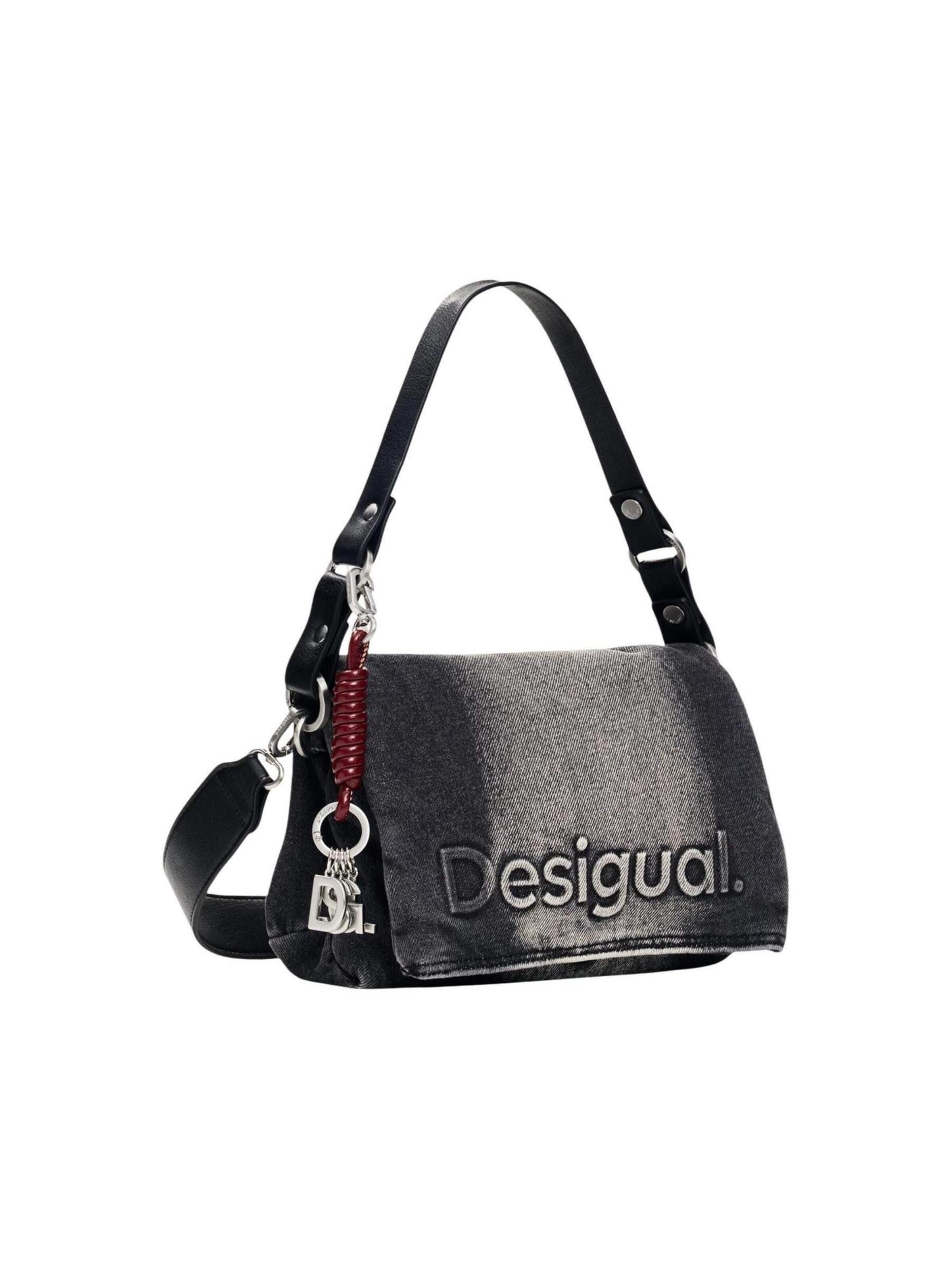 Desigual - Bolso de hombro 'BAG_HALF LOGO D 26WAXD08' en negro