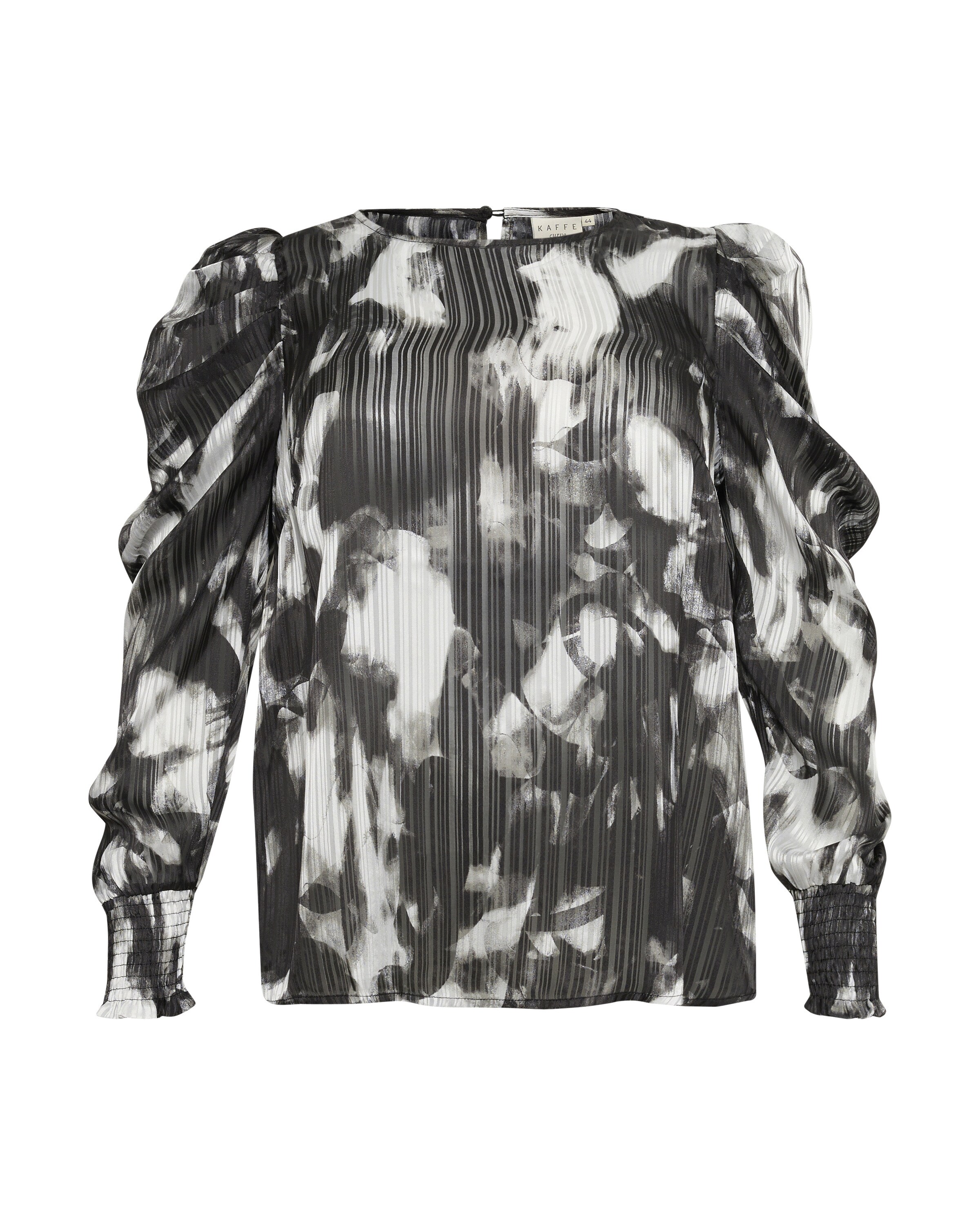 KAFFE CURVE Blouse in Black: front