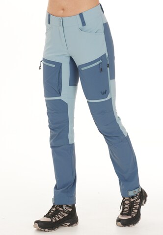 Whistler Regular Workout Pants 'Kodiak' in Blue: front
