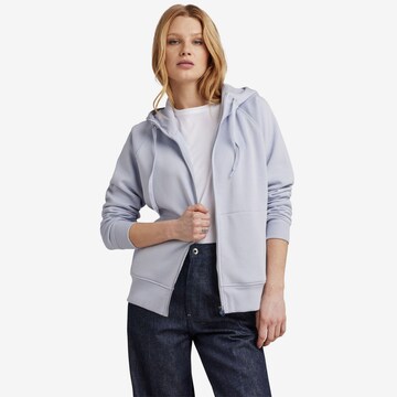 G-Star RAW Zip-Up Hoodie in Blue: front