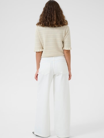 CULTURE Tapered Jeans 'CUTali Ami' i hvid