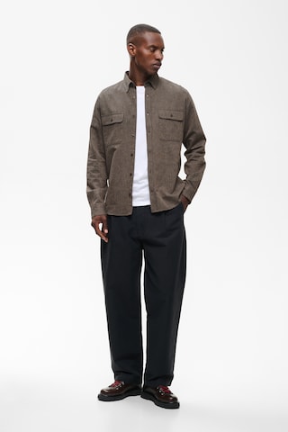 Matinique - Comfort Fit Camisa clássica 'MAChristaldo P' em castanho