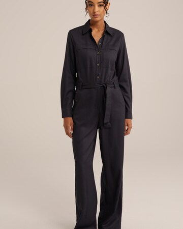 WE Fashion Jumpsuit in Schwarz: Vorderseite
