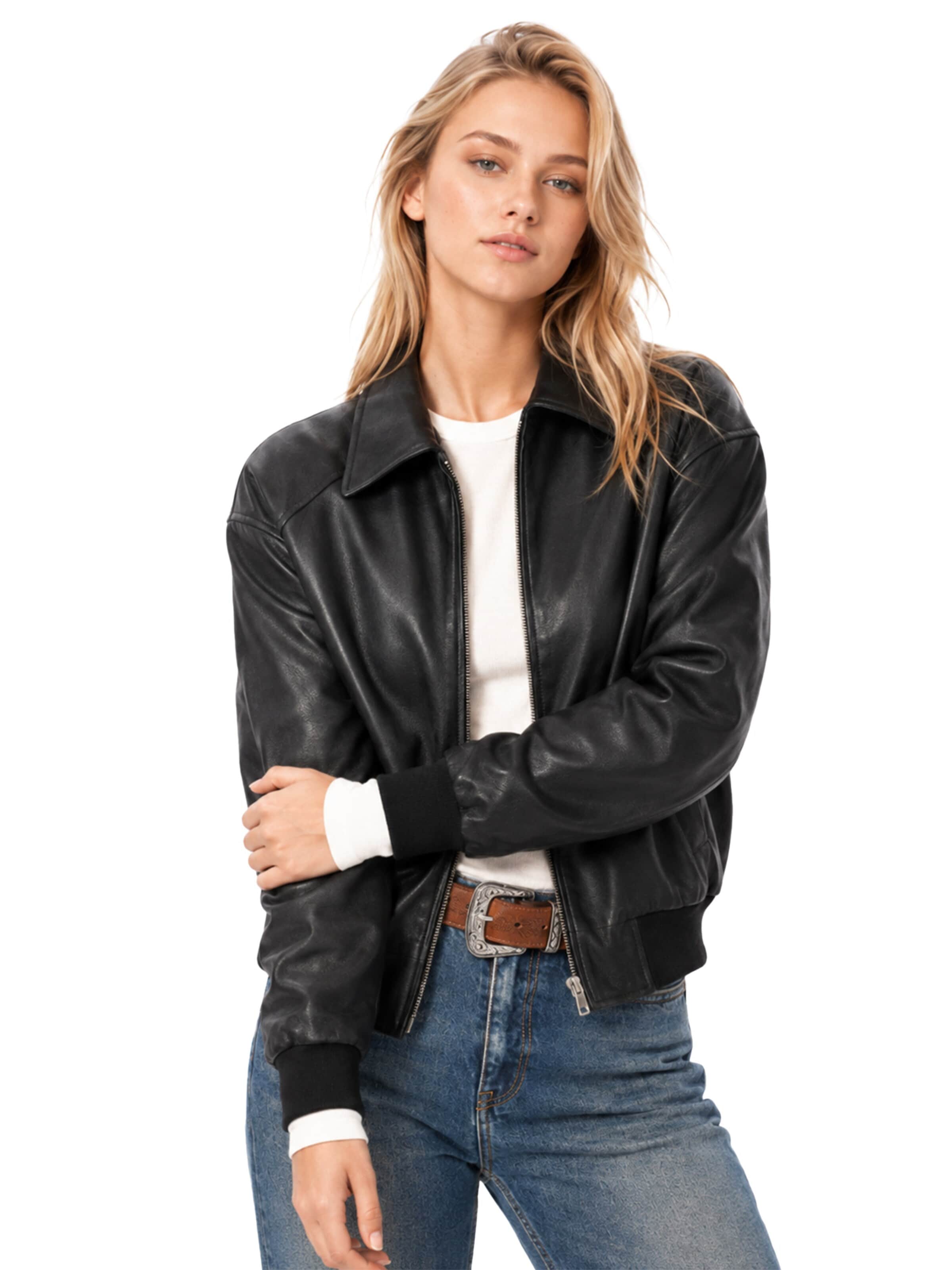 MEETWEE Between-season jacket in Black