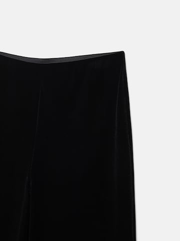 MANGO Široke hlačnice Hlače 'XENPHANT' | črna barva