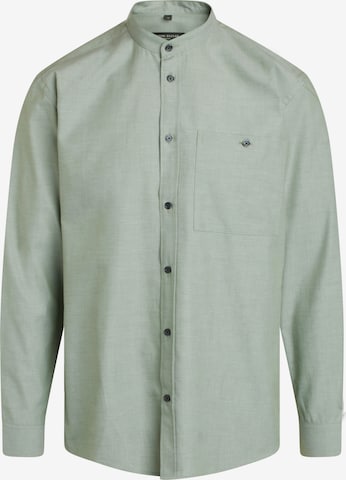 BRUUNS BAZAAR Regular fit Button Up Shirt 'Tree Wilson' in Green: front