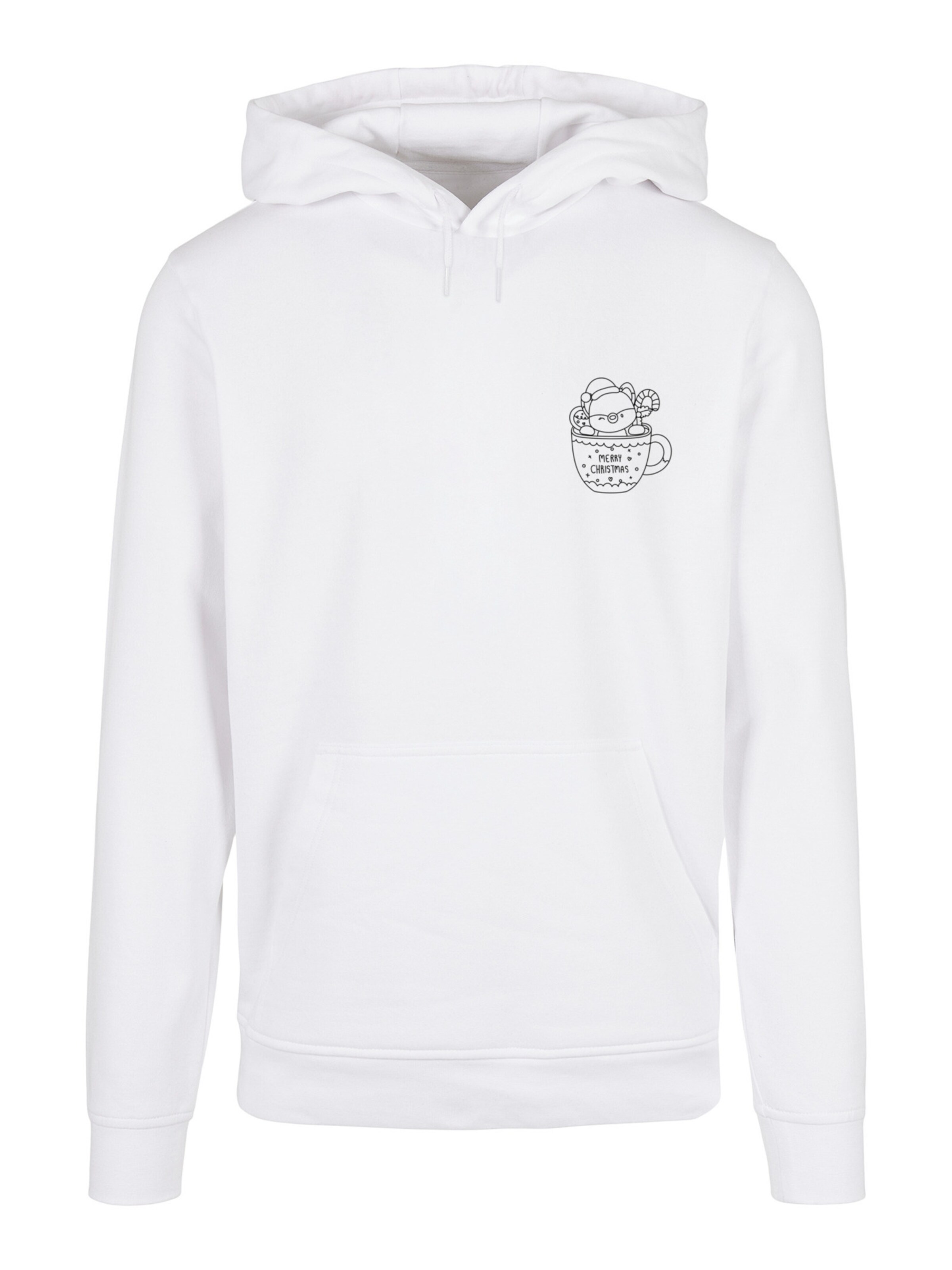 F4NT4STIC Sweatshirt in Wit: voorkant