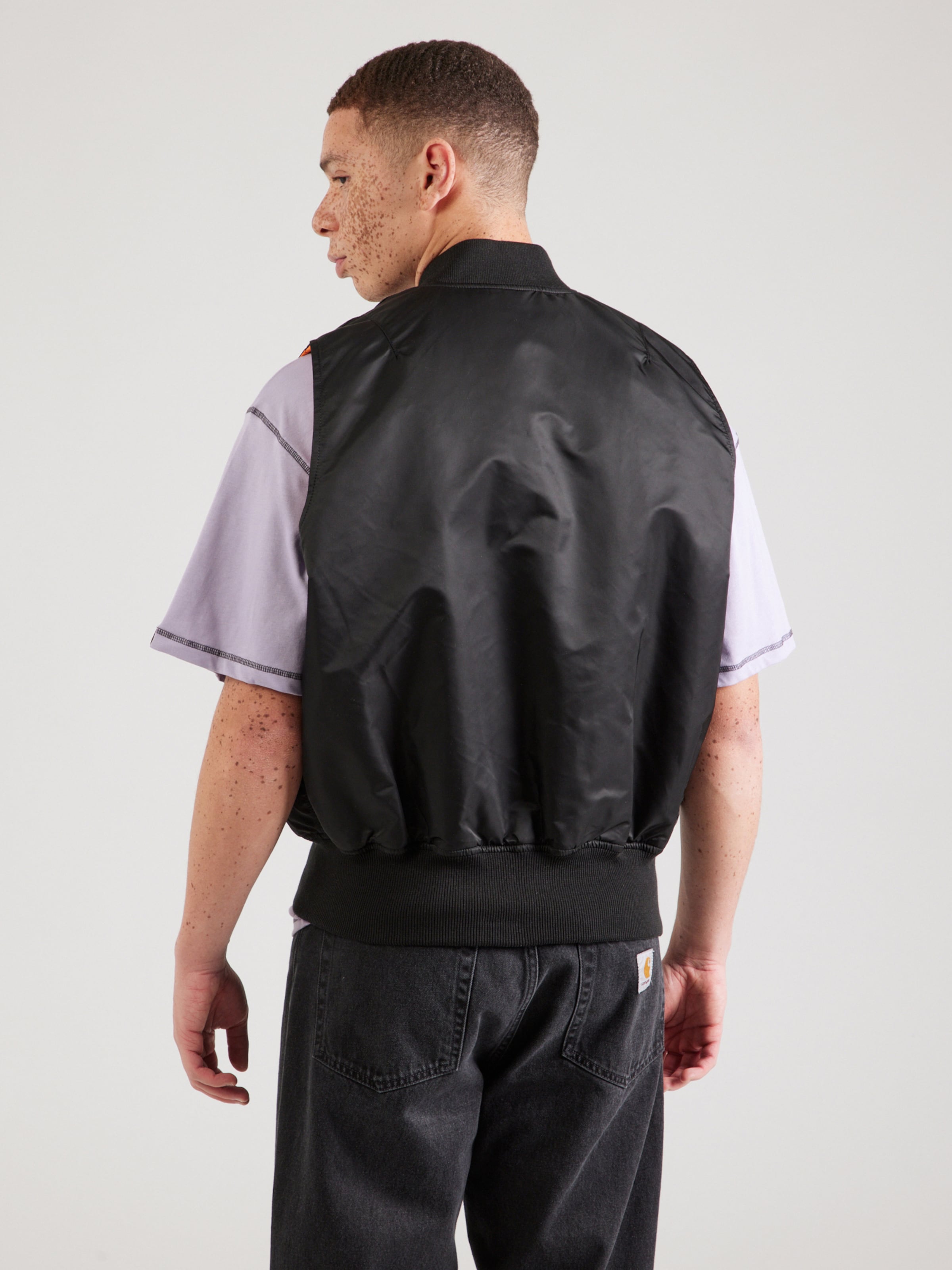 ALPHA INDUSTRIES Vest 'MA-1' in Black | ABOUT YOU