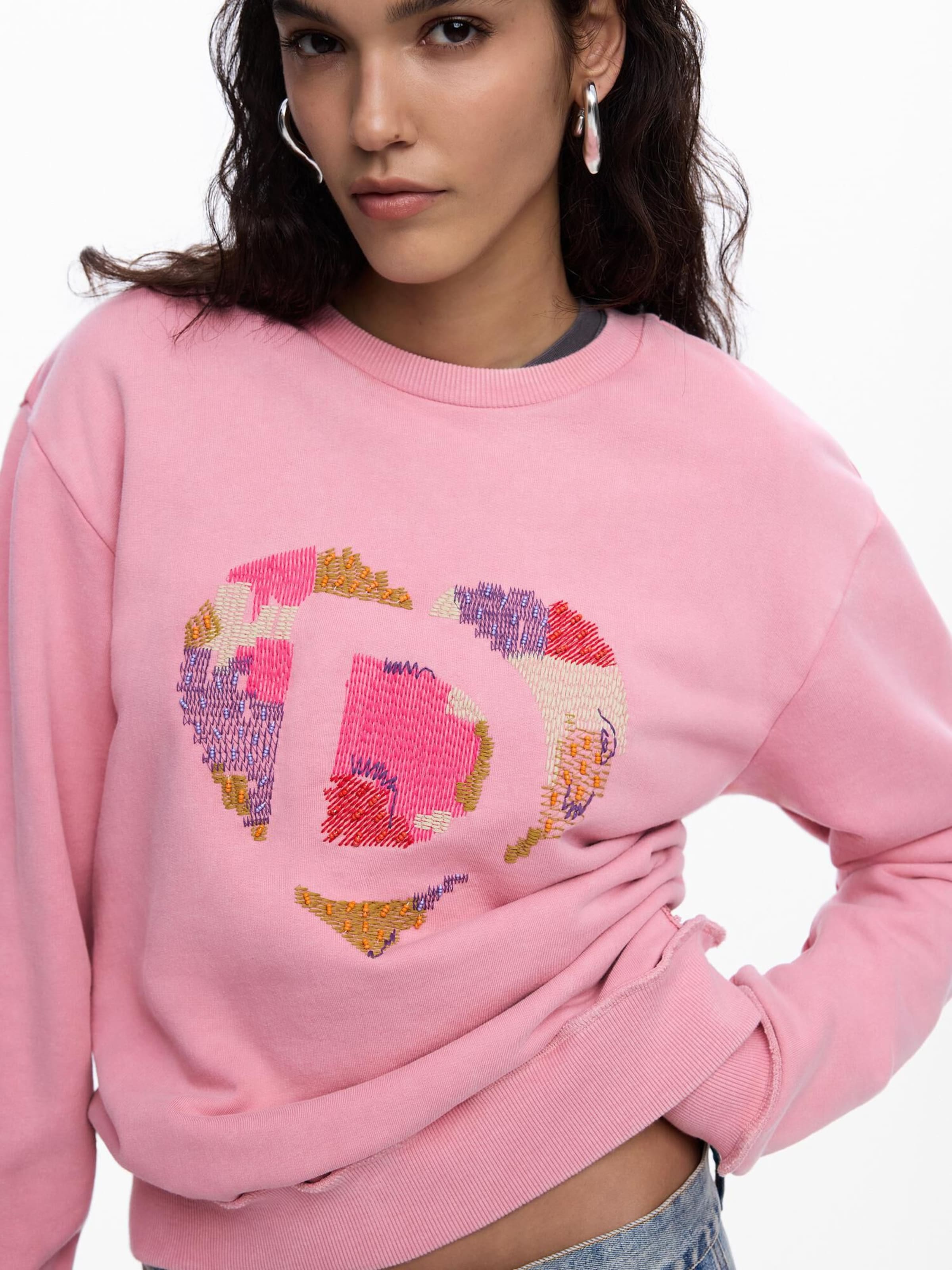 Desigual Sweatshirt i rosa