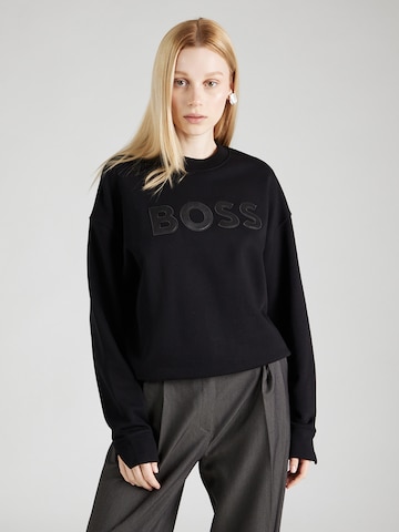 BOSS Black Sweatshirt 'Econa' in Zwart: voorkant