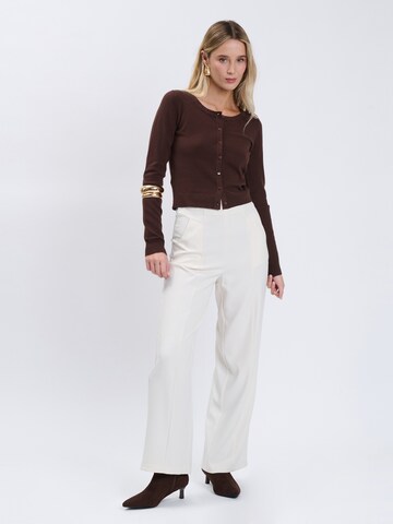 Influencer Knit Cardigan in Brown