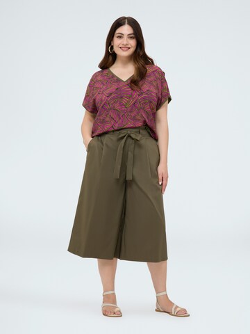 Wide leg Pantaloni di Fiorella Rubino in verde