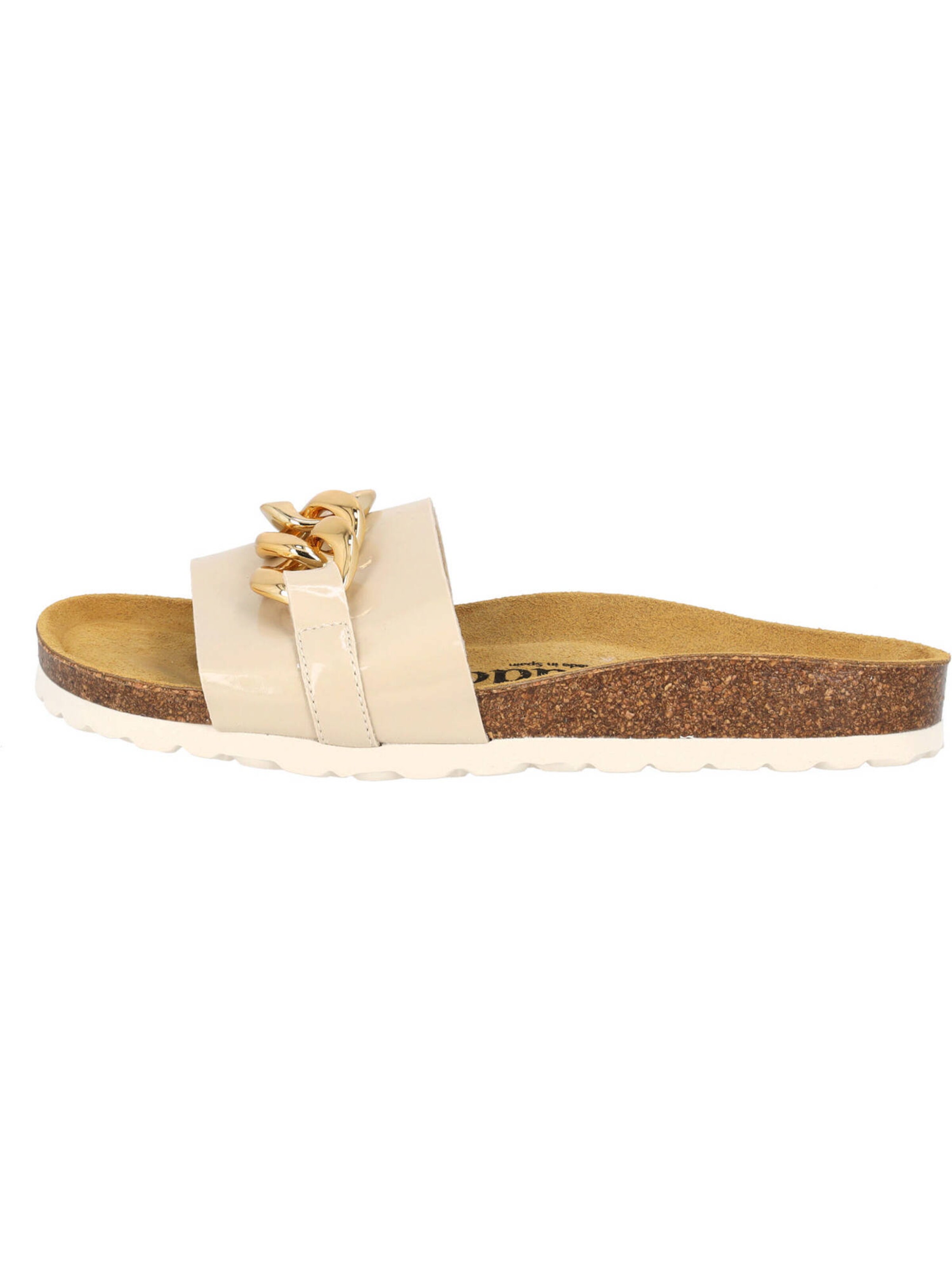 Palado Pantolette 'Gozo' in Beige: Vorderseite