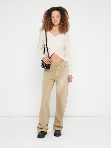 REPLAY Loosefit Jeans 'CARY' i beige