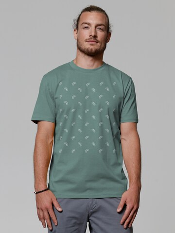 Watapparel Shirt 'Fahrräder' in Green: front