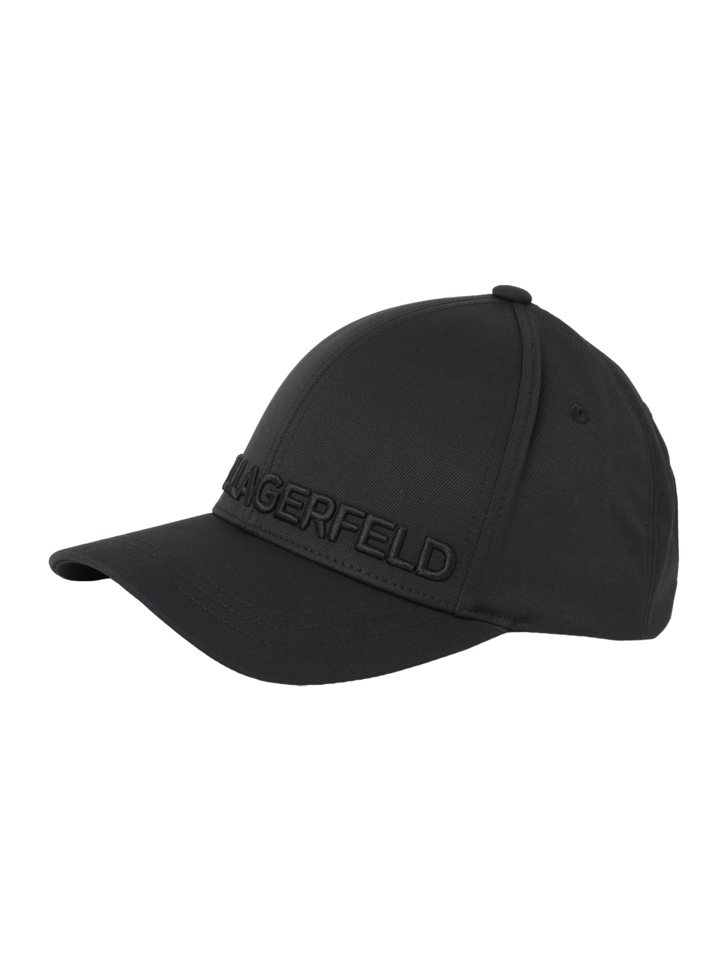 Karl Lagerfeld Cap in Schwarz: Vorderseite