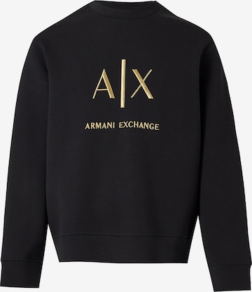 juoda ARMANI EXCHANGE Megztinis be užsegimo: priekis