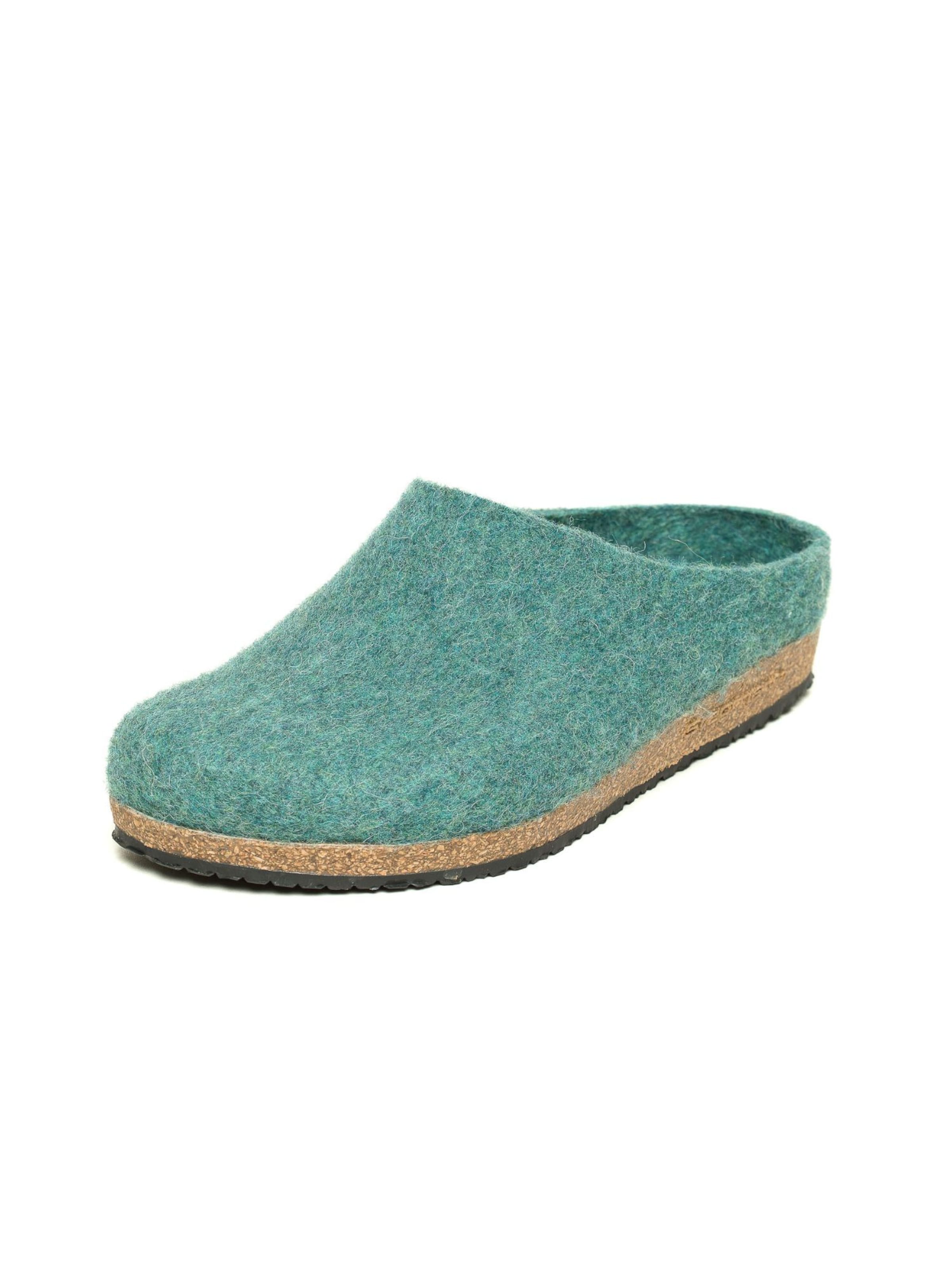 Stegmann Clogs 'Filzclogs Stegmann 208' in Green: front