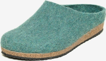 Stegmann Clogs 'Stegmann Filzclogs Stegmann 208' in Grün: Vorderseite